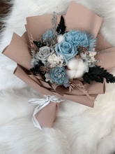 Load image into Gallery viewer, Blue #3 Preserved Flower Bouquet