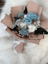 Load image into Gallery viewer, Blue #3 Preserved Flower Bouquet
