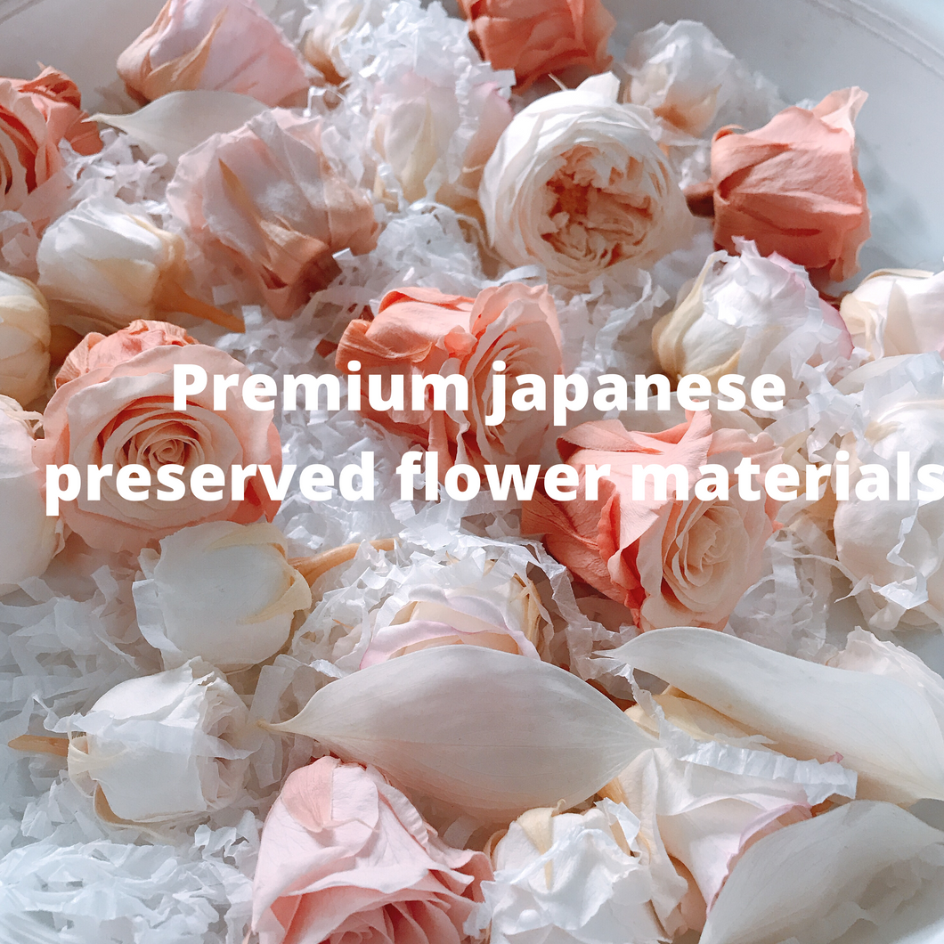 Customised preserved flower materials